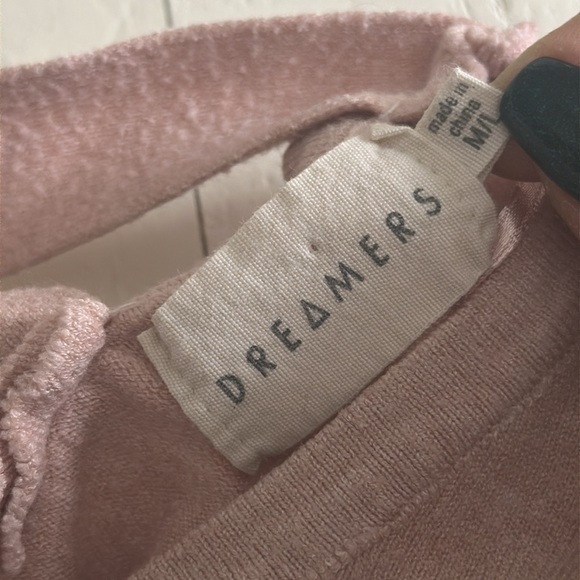 Dreamers sweater dress size M/L light blush pink with crisscross back - Picture 11 of 11